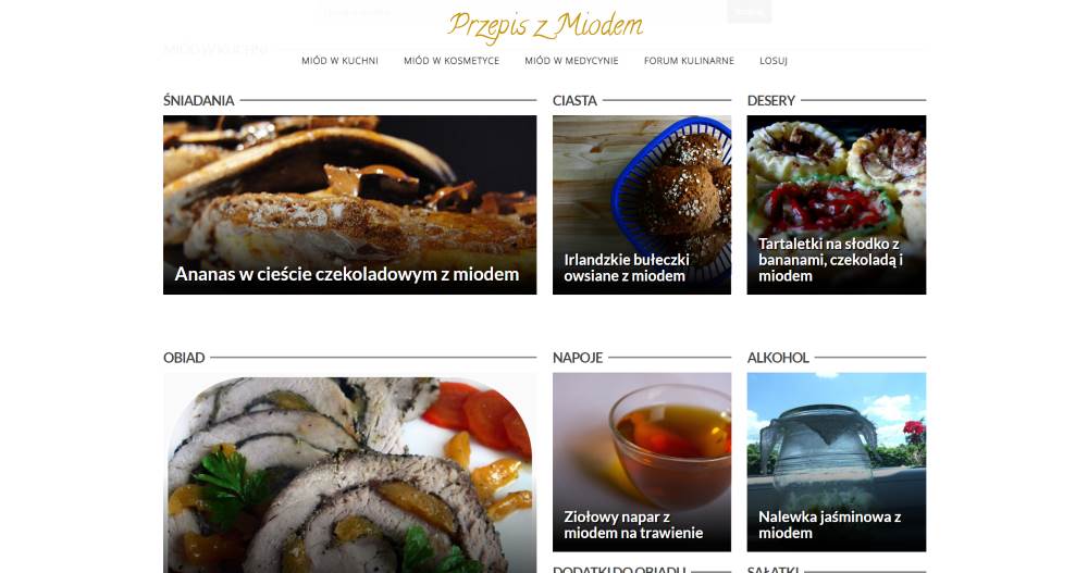 Przepis z miodem