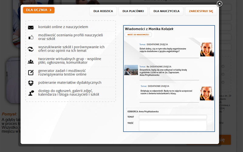 Portal edukacyjny Dydacto - prezentacja zawartości portalu