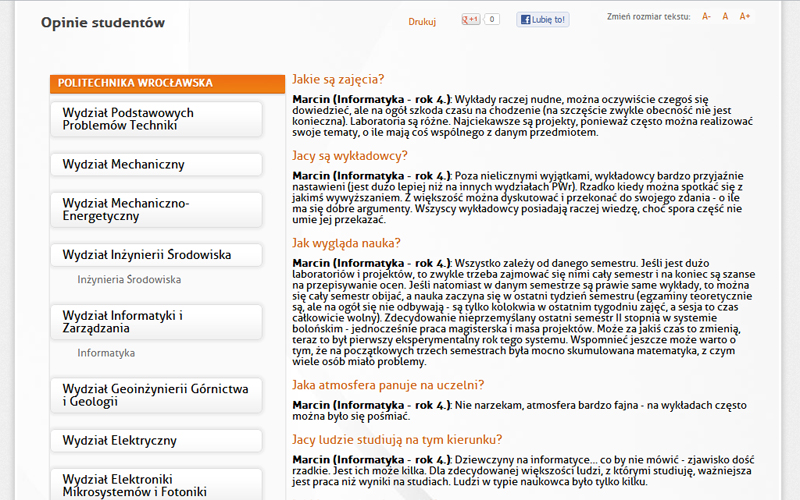 Portal edukacyjny Dydacto - opinie studentów