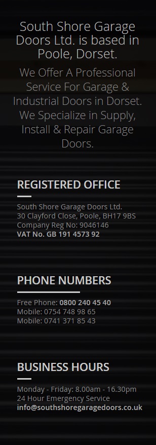 South Shore Garage Doors