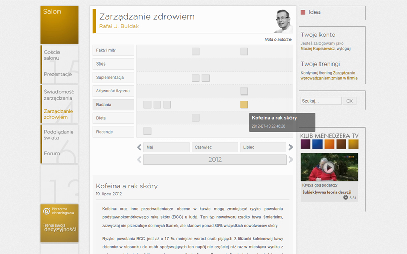 Klub Menedżera - blog o zarządzaniu zdrowiem