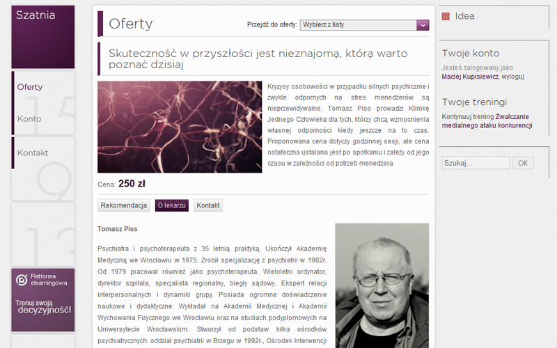 Klub Menedżera - prezentacja oferty
