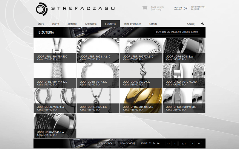 Strefa Czasu - prezentacja produktów